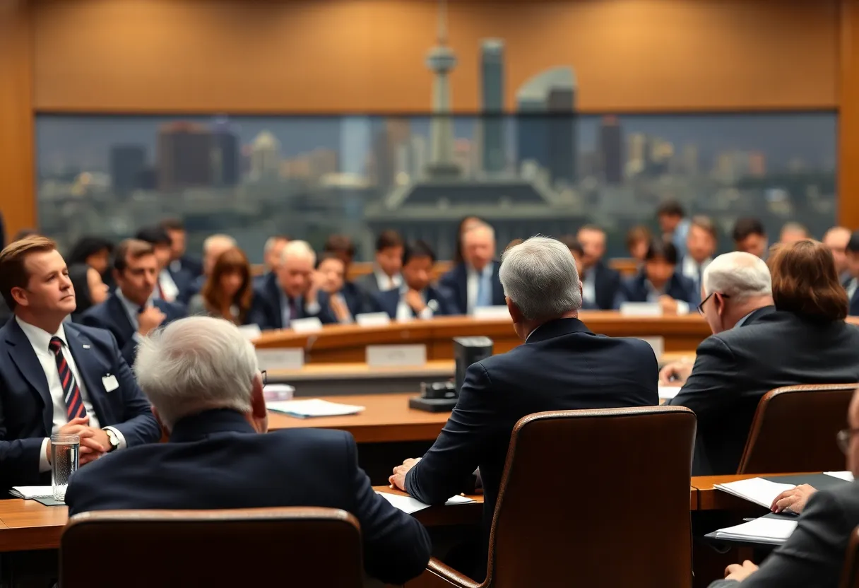 City Council Meeting in Los Angeles addressing corruption issues