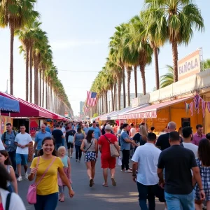 Festive atmosphere in Los Angeles for Labor Day weekend events