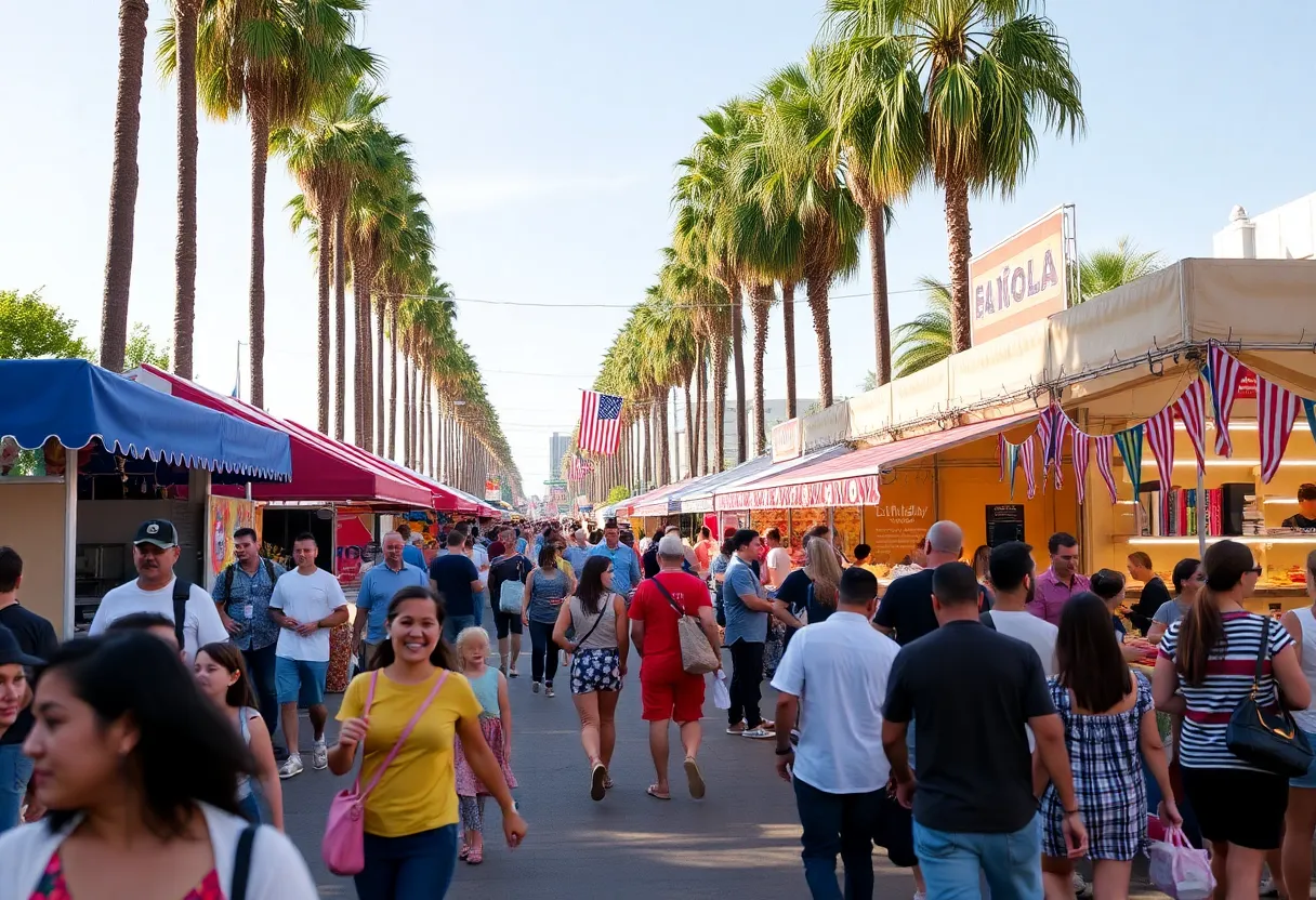 Festive atmosphere in Los Angeles for Labor Day weekend events