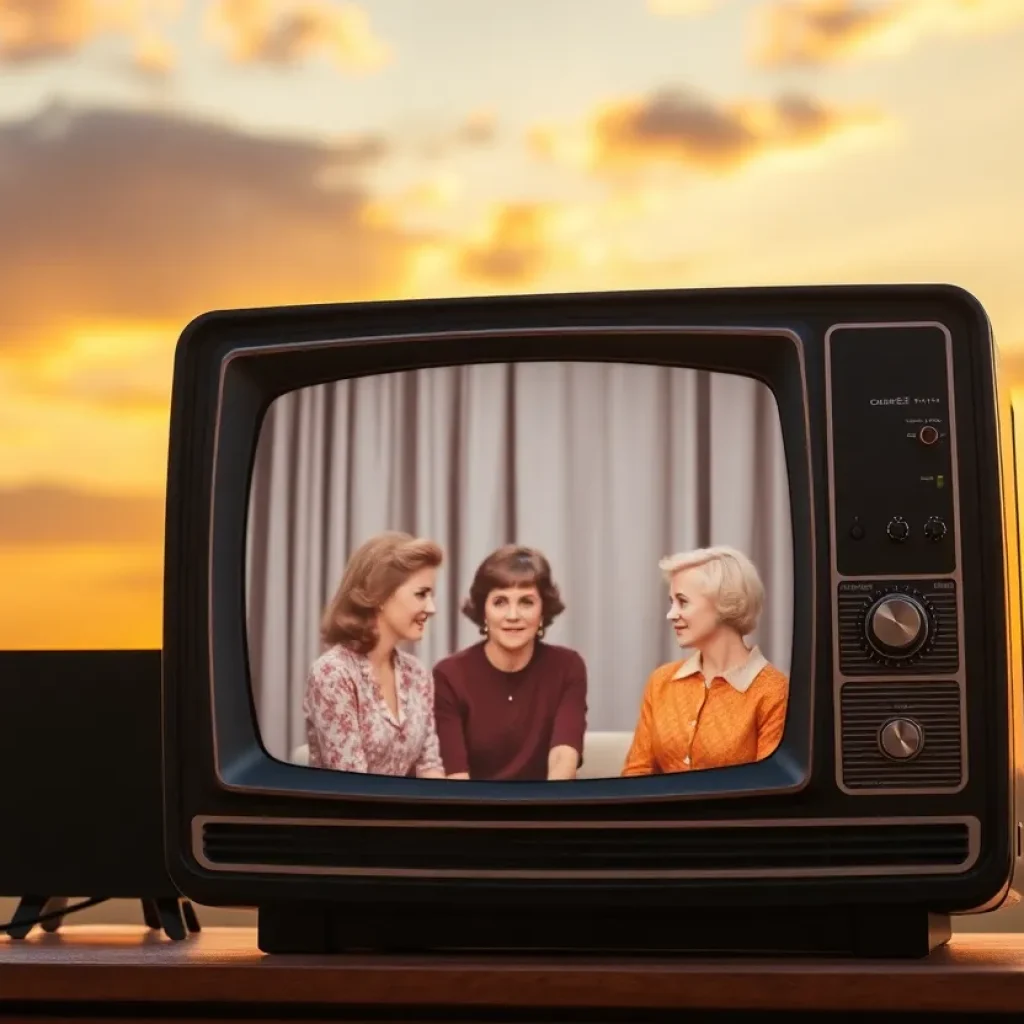 Tribute image for Loni Anderson featuring a vintage television.