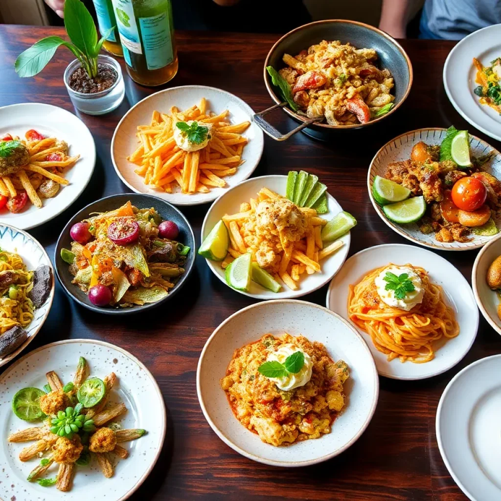 A selection of standout dishes from various restaurants in Los Angeles.