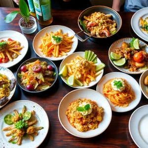 A selection of standout dishes from various restaurants in Los Angeles.
