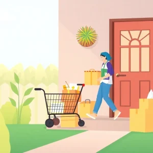 Digital shopping experience for home goods delivery
