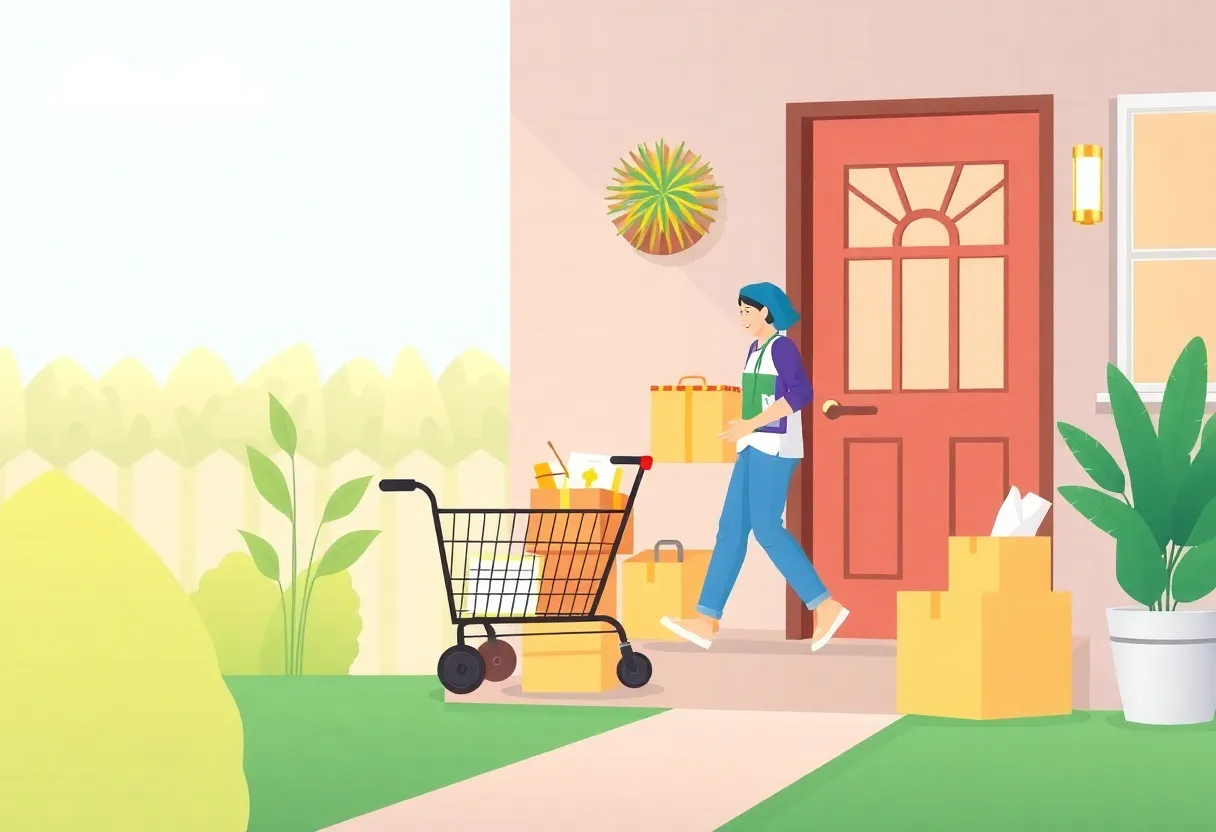 Digital shopping experience for home goods delivery