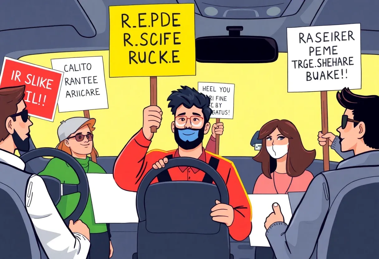Rideshare drivers rallying for unionization and better rights