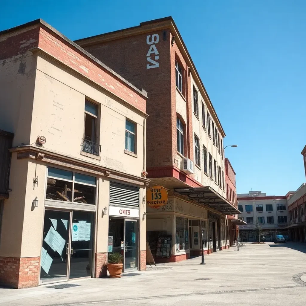 Abandoned properties in North Hollywood's Valley Plaza shopping center