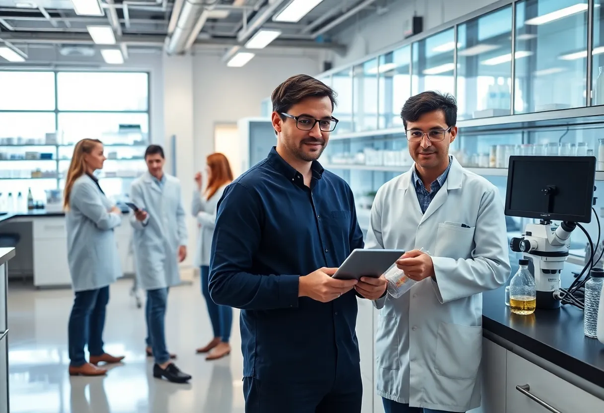 Amgen's new research and development center and laboratory equipment in Thousand Oaks.