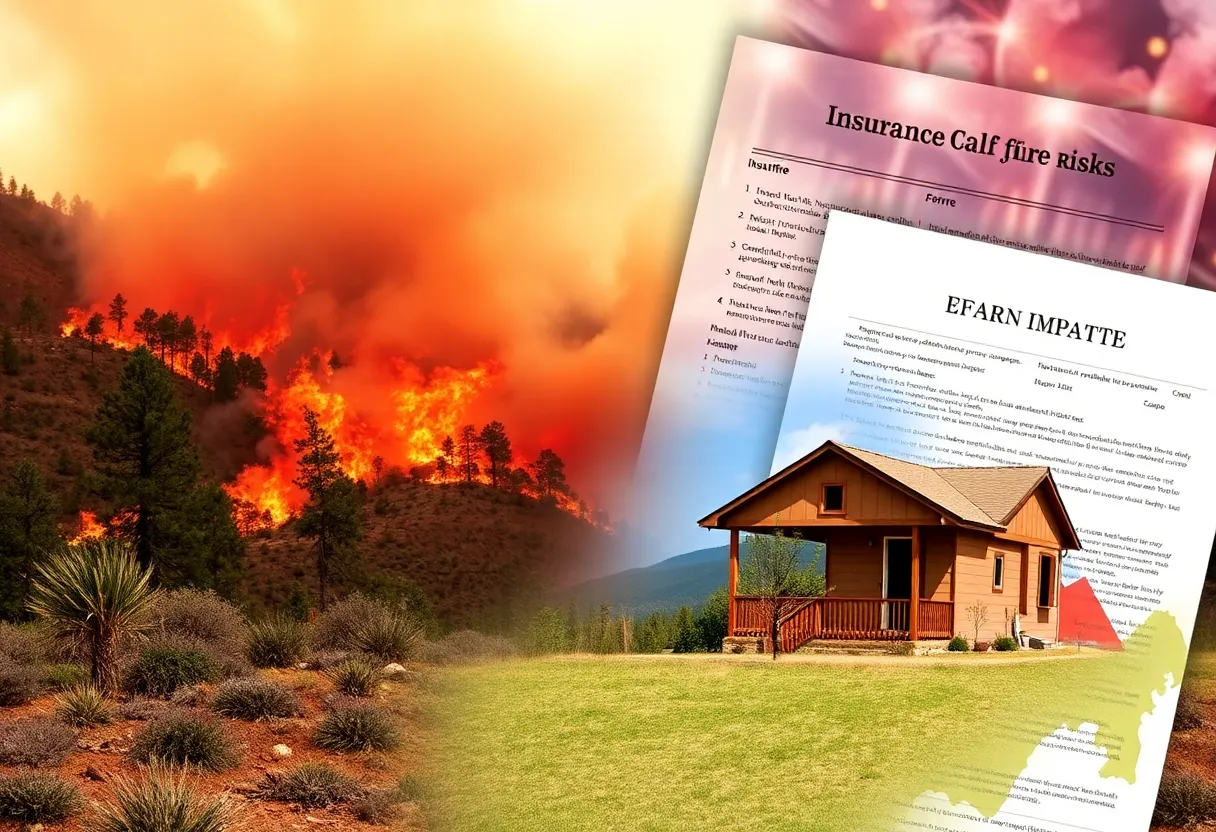 Visual representation of California insurance reforms related to wildfire risks