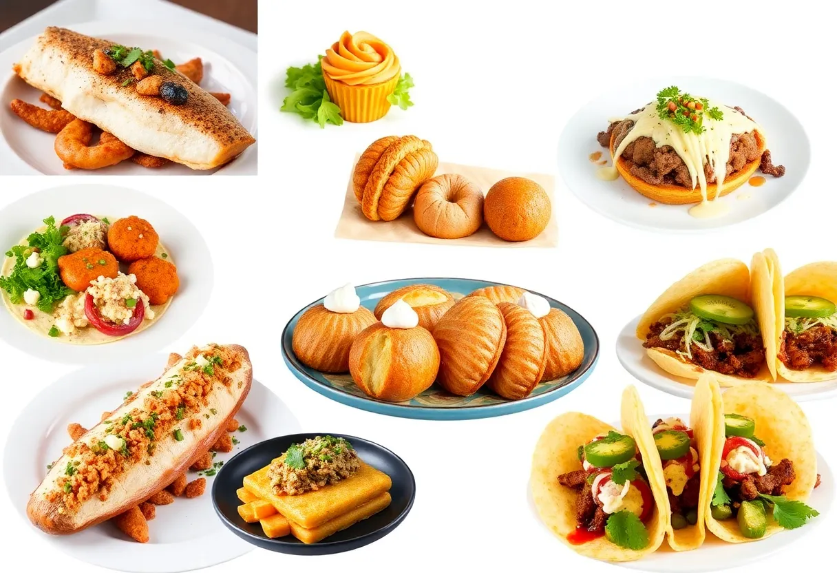 A selection of dishes from renowned Los Angeles restaurants.