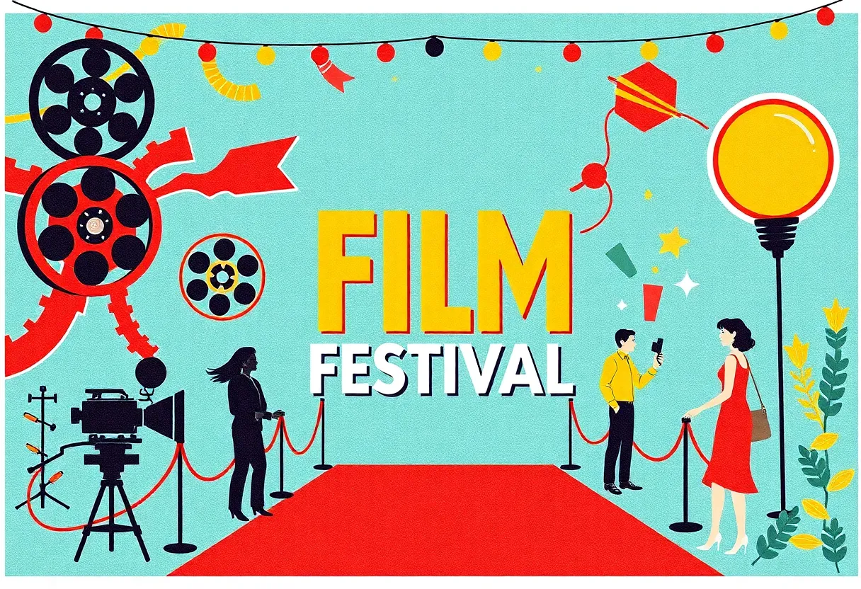Poster of La Femme International Film Festival showcasing women in cinema