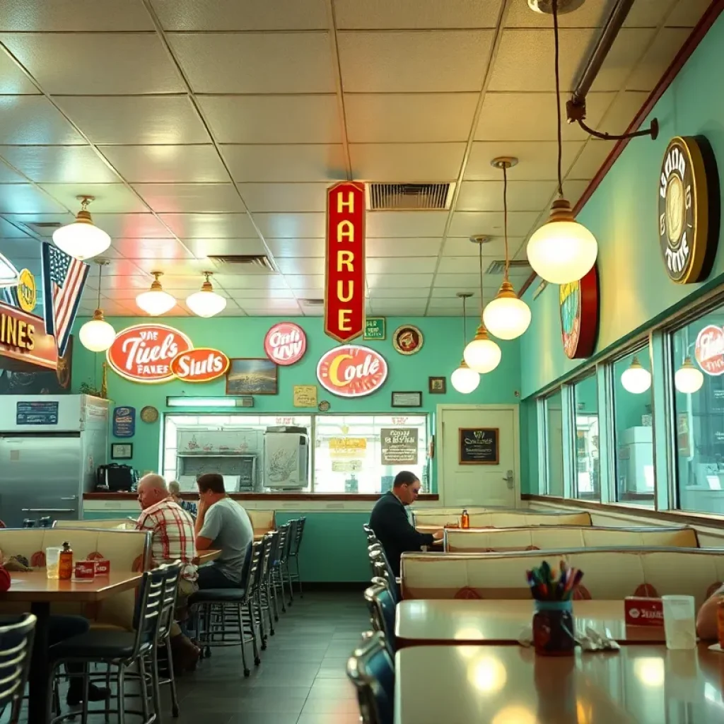 Interior of the Original Pantry Café with vintage decor