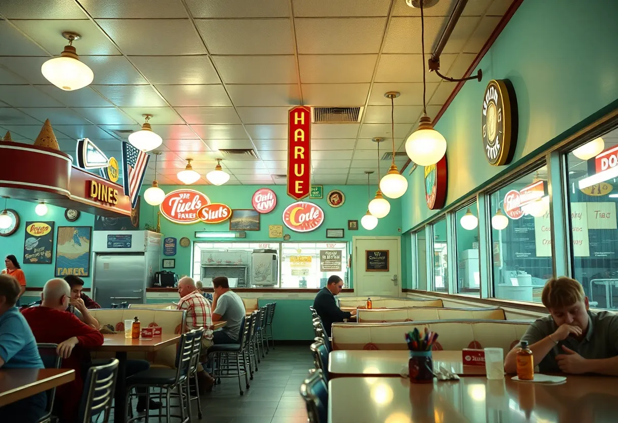 Interior of the Original Pantry Café with vintage decor