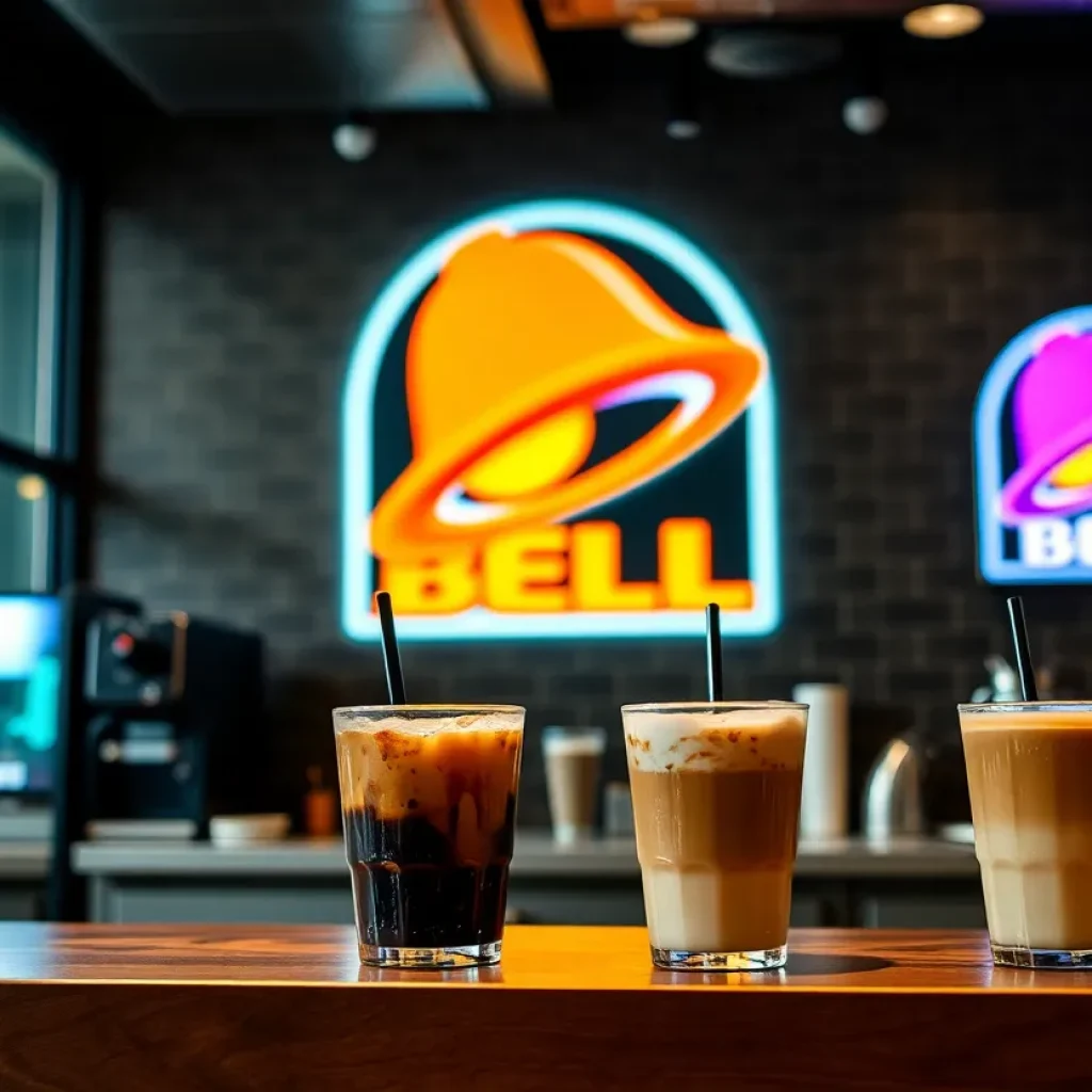 Taco Bell coffee shop featuring specialty drinks