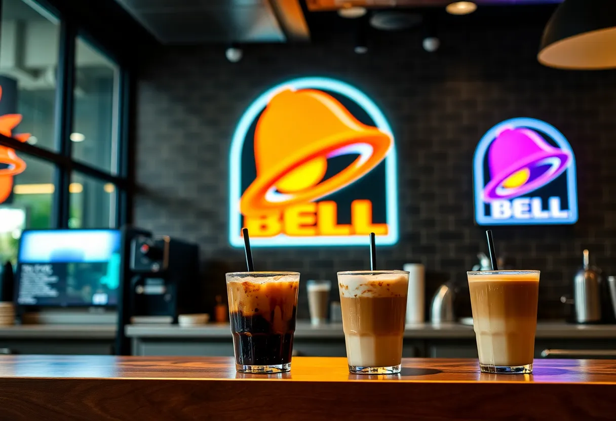 Taco Bell coffee shop featuring specialty drinks