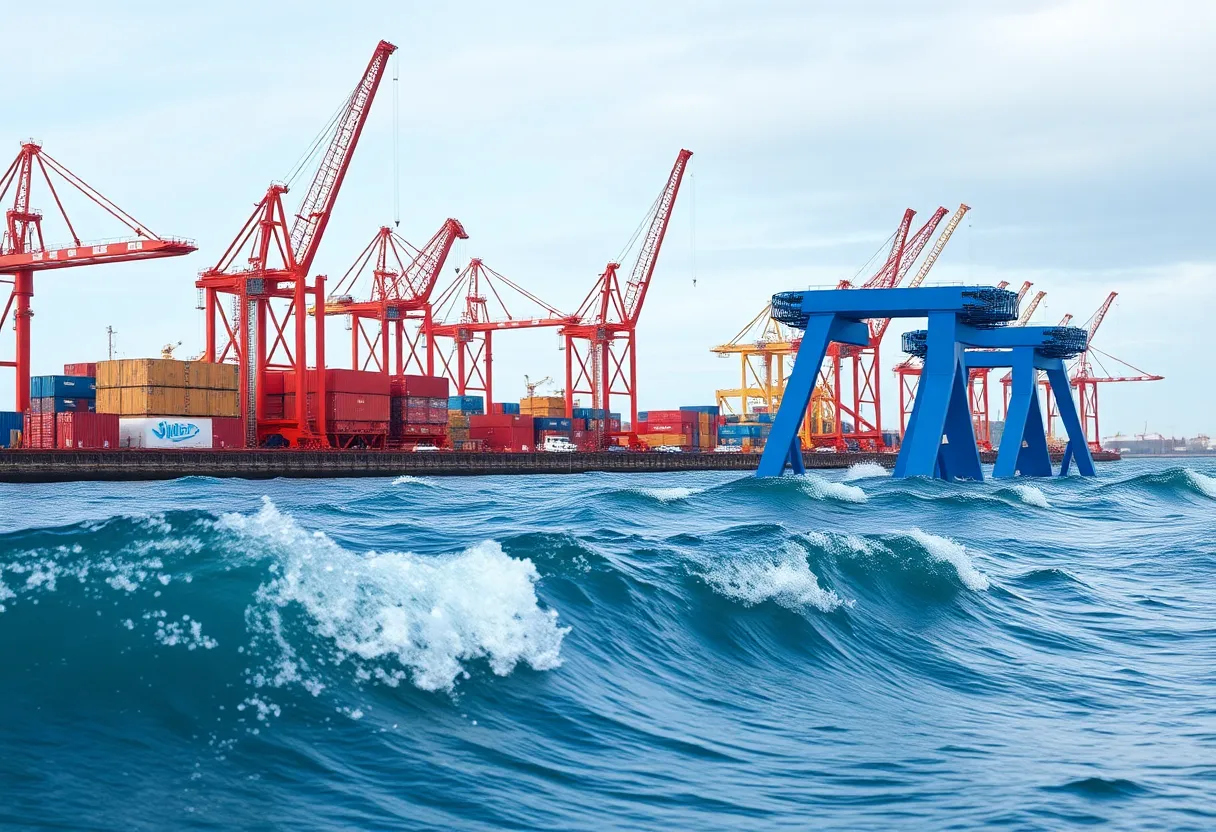 Blue steel structures for wave energy generation at the Port of Los Angeles