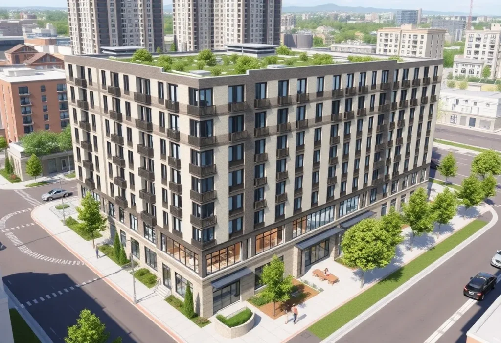 Rendering of the affordable housing complex in West Los Angeles