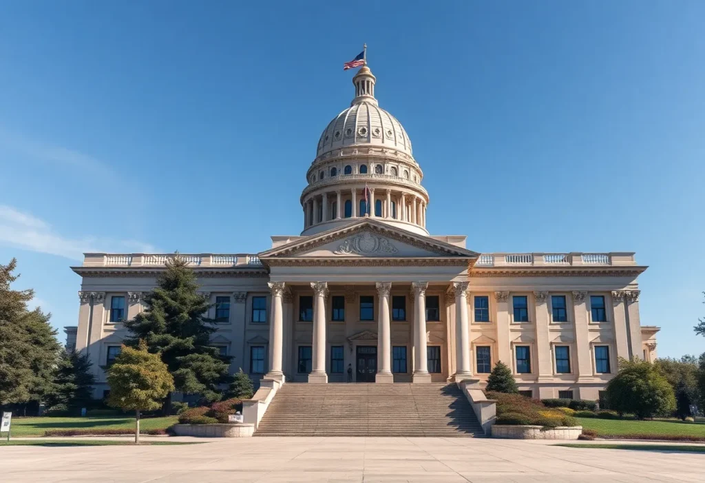 Image depicting the California state capital building symbolizing the billionaire tax act proposal.