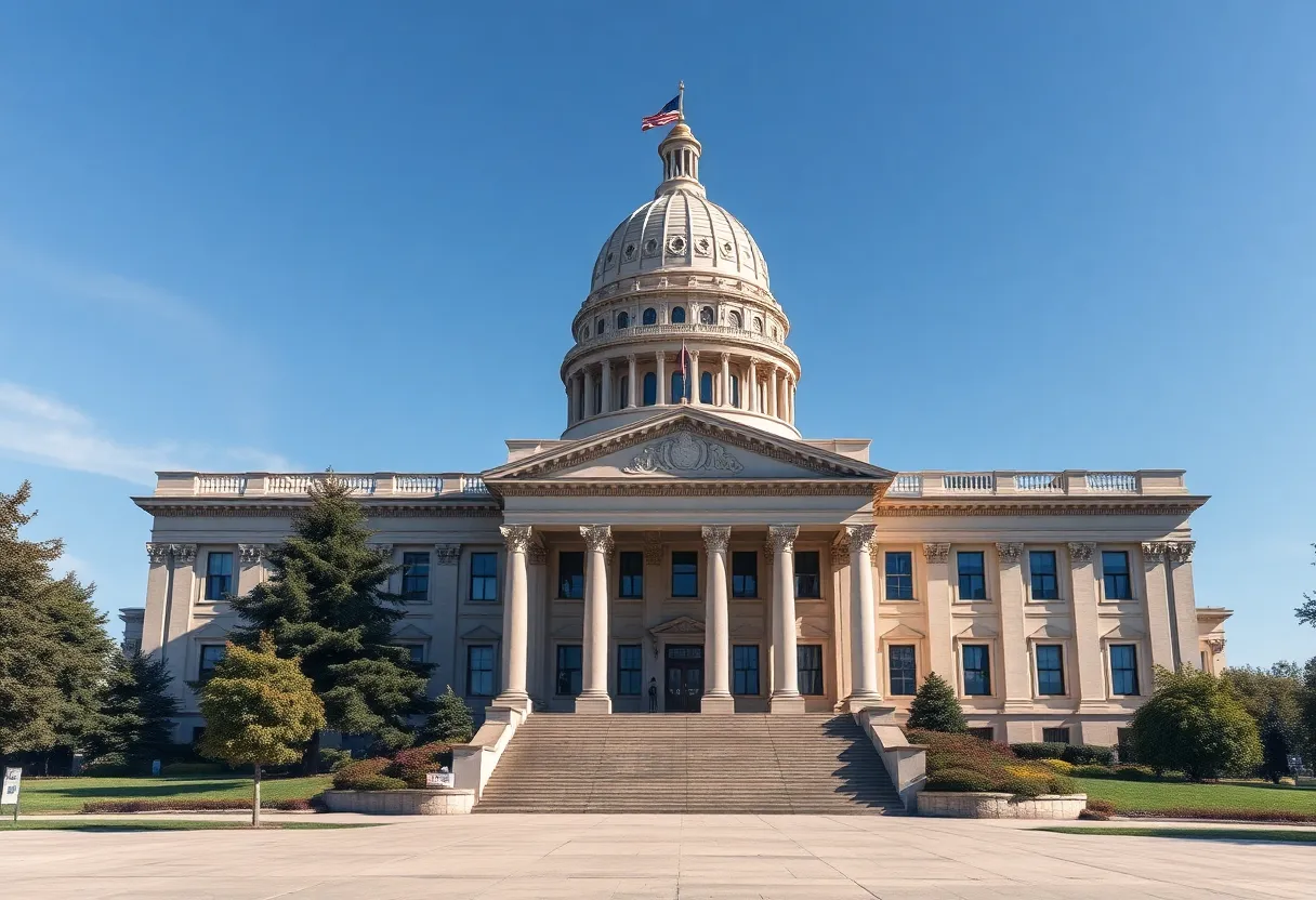 Image depicting the California state capital building symbolizing the billionaire tax act proposal.