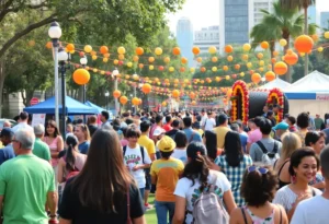 People enjoying community events in Los Angeles