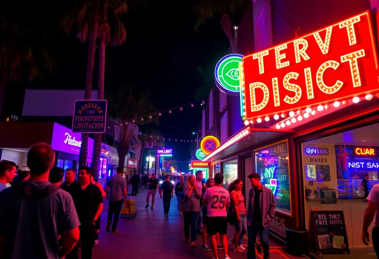 Nightlife scene in West Hollywood's Rainbow District